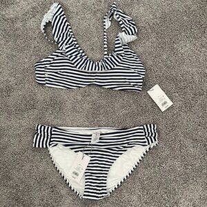 [NWT] Target x Vineyard Vines - Navy and White Striped Bikini Bottoms - Size XL
